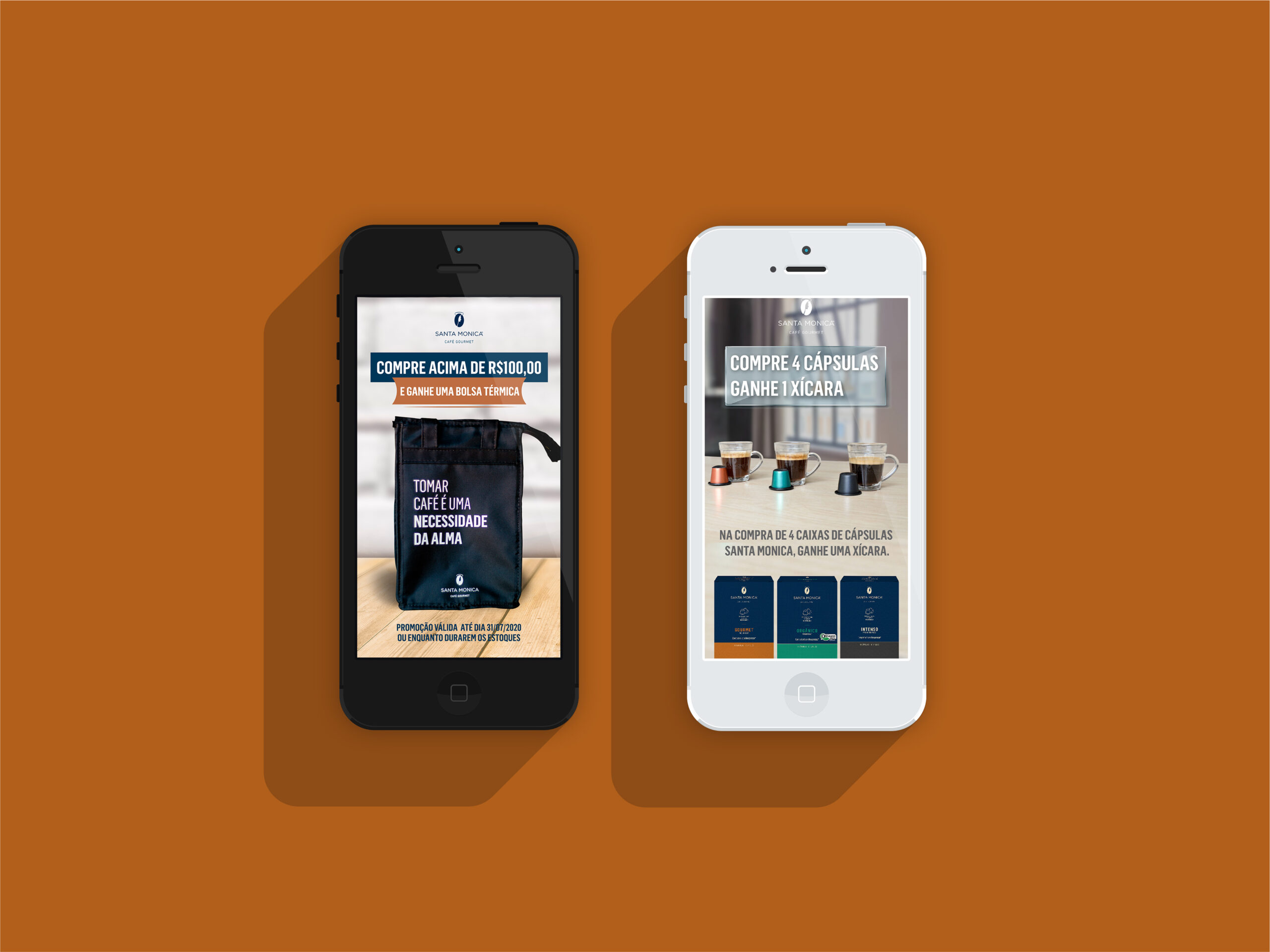 Café Santa Mônica - Material publicitário